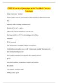 PEPP Practice Questions with Verified Correct&NewLine;Answers