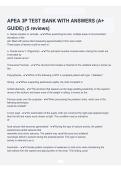APEA 3P Test Bank with Answers 2026&sol;2027 &vert; Practice Questions&comma; Detailed Answers & Comprehensive Exam Review