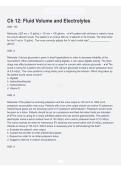 &NewLine;Chapter 12 Fluid Volume & Electrolytes Review