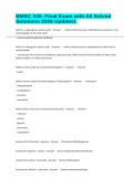 BMSC 230&colon; Final Exam with All Solved Solutions 2026 Updated&period;