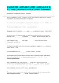 BMSC 230 -METABOLISM- MODULES 8-13 Test Questions and Correct Answers&period;&NewLine;&NewLine;