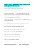 BMSC 230 - Module 1-Test Questions with Quality Answers&period;
