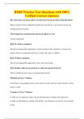 RNRF Practice Test Questions with 100&percnt;&NewLine;Verified Correct Answers