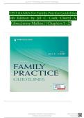 Test Bank For Family Practice Guidelines 6th Edition By Cash&comma;