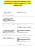webce insurance Exam Questions and&NewLine;Answers with Verified Solutions &vert; Latest&NewLine;Updated 2026