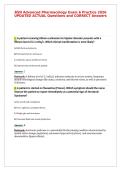 BSN Advanced Pharmacology Exam 6 Practice 2026&NewLine;UPDATED ACTUAL Questions and CORRECT Answers