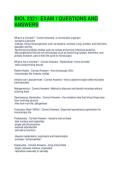 BIOL 2321- EXAM 1 QUESTIONS AND ANSWERS