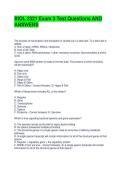 BIOL 2321 Exam 3 Test Questions AND ANSWERS
