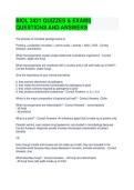 BIOL 2421 QUIZZES & EXAMS QUESTIONS AND ANSWERS