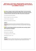 BSN Exam 3&colon; OB&comma; Peds&comma; Mental Health&comma; Community &&NewLine;Ethics 2026&vert;Galen College UPDATED ACTUAL Questions&NewLine;and CORRECT Answers