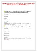 BSN Maternal-Newborn Nursing Exam 1 Practice UPDATED&NewLine;ACTUAL Questions and CORRECT Answers