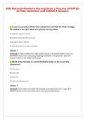 BSN Maternal-Newborn Nursing Exam 2 Practice UPDATED&NewLine;ACTUAL Questions and CORRECT Answers