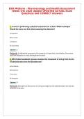 BSN Midterm - Pharmacology and Health Assessment&NewLine;&lpar;Week 5&sol;6&rpar; 2026 Update UPDATED ACTUAL Exam&NewLine;Questions and CORRECT Answers