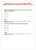 BSN Midterm Anatomy Review 2026&sol;2027 UPDATE&NewLine;UPDATED ACTUAL Exam Questions and CORRECT Answers