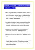 PROPHECY SURGICAL ICU EXAM A V3 QUESTIONS WITH CORRECT ANSWERS &sol;JUST RELEASED &excl;&excl;&excl;&sol;GRADED A&plus;