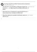 AutoCAD Certified Professional Quiz Questions &sol; 60&plus; Practice Exam Questions &sol; Score 100&percnt; &sol; 2025&ndash;2026 Update&NewLine;&NewLine;