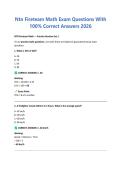 Ntn Fireteam Math Exam Questions With 100- Correct Answers 2026&period;pdf