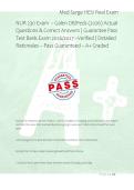 NUR 230 Exam  &ndash; Galen OB&sol;Peds &lpar;2026&rpar; Actual &NewLine;Questions & Correct Answers &vert; Guarantee Pass  &NewLine;Test Bank Exam 2026&sol;2027 &ndash;Verified &vert; Detailed &NewLine;Rationales &ndash; Pass Guaranteed &ndash; A&plus; Graded 