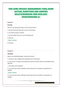 PRO CORE PROJECT MANAGEMENT FINAL EXAM &vert;ACTUAL QUESTIONS AND VERIFIED SOLUTIONS&vert;BRAND NEW 2026-2027 UPDATE&vert;GRADED A&plus;