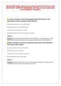 NCLEX-RN 2026 Preparation Mock Exam UPDATE&NewLine;UPDATED ACTUAL Questions and CORRECT Answers
