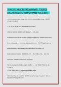 TEAS NURSING SCHOOL ENTRANCE EXAMS WITH CORRECT SOLUTIONS 2026 &sol;UPDATED EXAMS &sol;JUST RELEASED &sol;GRADED A&plus;