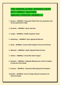 TEAS NURSING ENTRANCE EXAMS WITH CORRECT SOLUTIONS 2026&sol;UPDATED EXAMS &sol;JUST RELEASED &sol;GRADED A&plus;