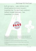 NUR 230 Exam 4  &ndash; Galen OB&sol;Peds &lpar;2026&rpar; &NewLine;Actual Questions & Correct Answers &vert; &NewLine;Guarantee Pass  Test Bank Exam 2026&sol;2027 &NewLine;Verified &vert; Detailed Rationales &ndash; Pass &NewLine;Guaranteed &ndash; A&plus; Graded 
