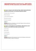 NCLEX-RN Physiological Adaptation Comprehensive Quiz&NewLine;2026&sol;2027 UPDATE UPDATED ACTUAL Exam Questions&NewLine;and CORRECT Answers