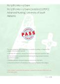 NU 578 Units 1&ndash;5 Exam &lpar;2026&sol;2027&rpar; &lpar;PDF&rpar; &vert; &NewLine;Advanced Nursing &vert; University of South &NewLine;Alabama 