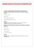NCLEX-RN Simulation Final Exam V3 - 2026 Update&NewLine;UPDATED ACTUAL Questions and CORRECT Answers