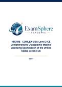NBOME COMLEX-USA Level 2-CE Comp&period; Osteopathic Medical Licensing Exam of the United