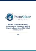 NBOME COMLEX-USA Level 3 Comp&period; Osteopathic Medical Licensing Exam of the United States