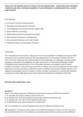 TEXAS ON-SITE SEWAGE FACILITY &lpar;OSSF&rpar; SITE EVALUATOR EXAM &ndash; QUESTIONS AND ANSWERS&NewLine;&vert; VERIFIED AND WELL DETAILED ANSWERS &vert; PLUS RATIONALES &vert; GUARANTEED PASS &vert; LATEST&NewLine;EXAM UPDATE