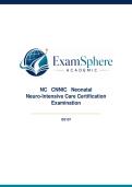 NC CNNIC Neonatal Neuro-Intensive Care Certification Examination
