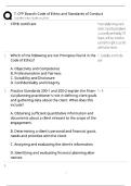 CFP Board Code of Ethics &sol; Score 100&percnt; &sol; 2025 Update &sol; Standards of Conduct Exam Study Guide&NewLine;&NewLine;