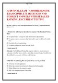 AFIP Final Exam&colon; A Comprehensive Study Guide on Automotive F&I Compliance&comma; Ethics&comma; and Federal & State Regulations