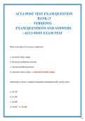 ACLS Post-Test Exam Question Bank&colon; A Comprehensive Review for Advanced Cardiovascular Life Support Certification