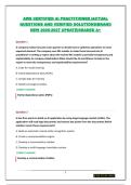 AWS CERTIFIED AI PRACTITIONER &vert;ACTUAL QUESTIONS AND VERIFIED SOLUTIONS&vert;BRAND NEW 2026-2027 UPDATE&vert;GRADED A&plus;