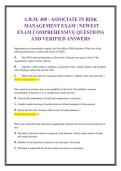 A&period;R&period;M&period; 400&colon; Associate in Risk Management - A Comprehensive Study Guide on Corporate Governance&comma; Internal Audit&comma; and Compliance
