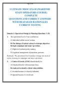 Ultimate MSOC Exam &lpar;Maritime Staff Operators Course&rpar;&colon; A Comprehensive Study Guide on Operational Art&comma; Joint Planning&comma; and Naval Doctrine