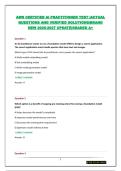 AWS CERTIFIED AI PRACTITIONER TEST &vert;ACTUAL QUESTIONS AND VERIFIED SOLUTIONS&vert;BRAND NEW 2026-2027 UPDATE&vert;GRADED A&plus;