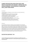 ALBERTA PESTICIDE APPLICATOR STRUCTURAL EXAM&NewLine;PRACTICE QUESTIONS AND ANSWERS &vert; VERIFIED AND WELL&NewLine;DETAILED ANSWERS &vert; PLUS RATIONALES &vert; GUARANTEED&NewLine;PASS &vert; LATEST EXAM UPDATE