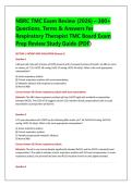 NBRC TMC Exam Review &lpar;2026&rpar; &ndash; 300&plus; &NewLine;Questions&comma; Terms & Answers for &NewLine;Respiratory Therapist TMC Board Exam &NewLine;Prep Review Study Guide &lpar;PDF&rpar;
