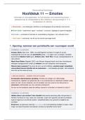 Samenvatting Psychologie &vert; Emoties &lpar;H11&rpar; &vert; KU Leuven &vert; 2026&sol;27