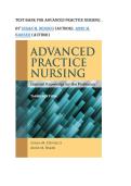 Test bank for Advanced Practice Nursing&colon; &period;&NewLine;by Susan M&period; DeNisco &lpar;Author&rpar;&comma; Anne M&period; Barker &lpar;Author&rpar;  all pages fully covered with test questions and answers guide A&plus;