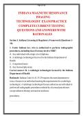 Indiana MRI Technologist Exam Practice&colon; Complete Question Bank