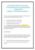 Evolve HESI Fundamentals Exam Question Bank&colon; Complete Practice Questions