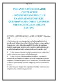 Indiana Carmel Elevator Contractor Exam&colon; Complete Practice Questions