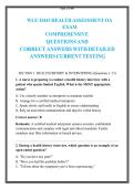  WGU D443 Health Assessment OA Exam&colon; Complete Practice Questions