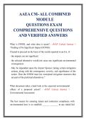 AAEA Airport Management Certification Exam Prep&colon; Combined Module Test Bank